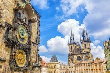Prague City Walking Tour with Transit by Car