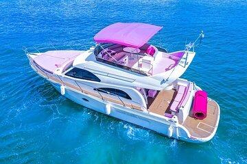 50ft Pink Miami Yacht Rental | 3 to 8 Hours | 13 ppl