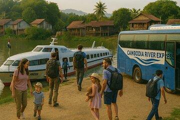 Cambodia River Express Phnom Penh Siem Reap Boat and Bus Journey