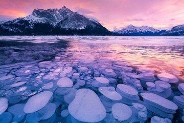 Winter Abraham Bubble Lake and Icefield Parkway