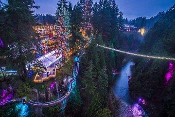 Capilano Canyon Lights Evening Tour Christmas Magic Awaits