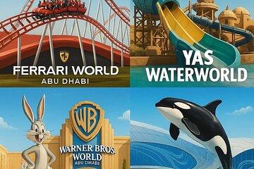 Abu Dhabi Ferrari World Warner Bro Water World Sea World Combo