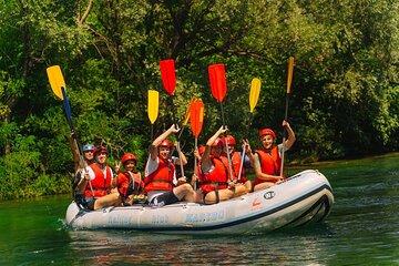 Rafting with Food and drinks, Cave exploring, Cliff jumping
