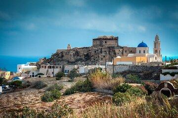 Santorini Time Travel with Wine and Beach Exploration
