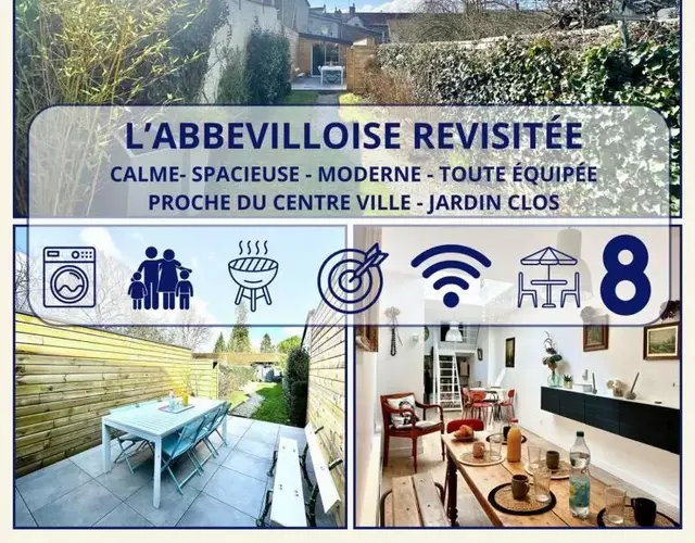 L'Abbevilloise Revisitée-WIFI-Centre ville-Jardin