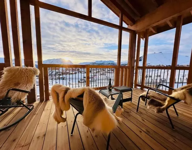 Alpe d'Huez Houses - Cassini- Bel appartement avec vue Ski In-Ski Out pour 6