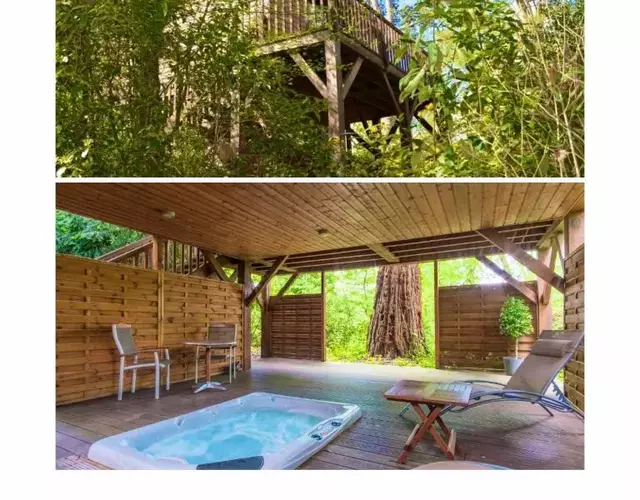 Cabane avec Jacuzzi privatif du Manoir du Parc - Adults only