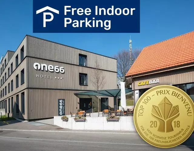 Hotel one66 (free parking garage)