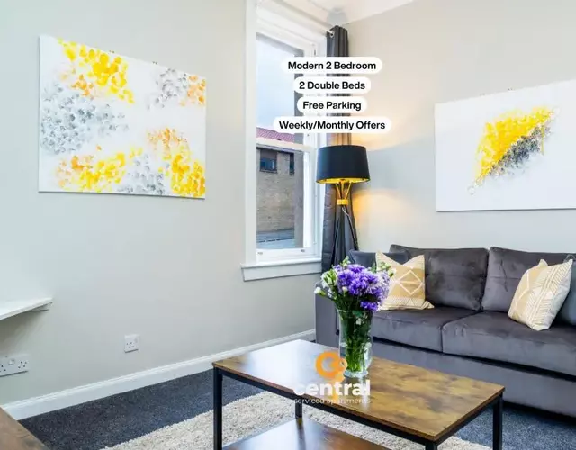 Court Street by CENTRAL SERVICED APARTMENTS - 2 Bedroom - Ground Floor - Modern - Sleeps 4 - 2 x Double Beds - Free Street Parking - Fully Equipped - Short & Long Term Stays Available - Contact Us for your Requirements