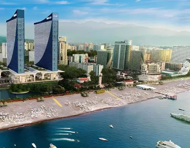 batumi panorama orbi city sea view
