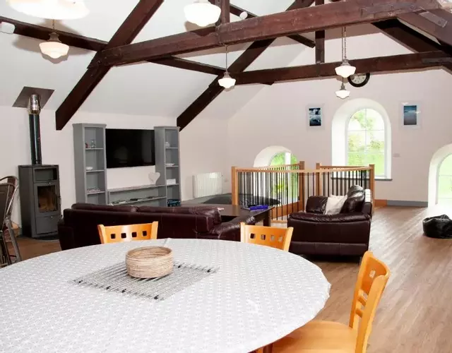 Chapel conversion, seaside village, in Snowdonia