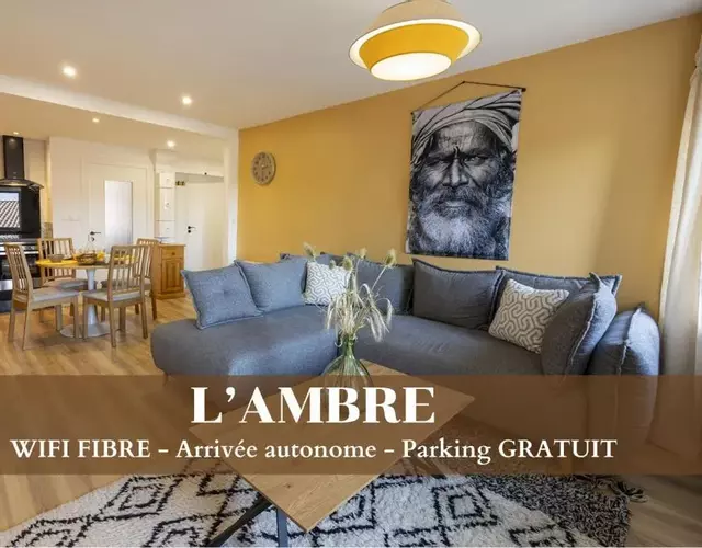 L'Ambre - 1 à 4P - Wifi Fibre - Parking Gratuit