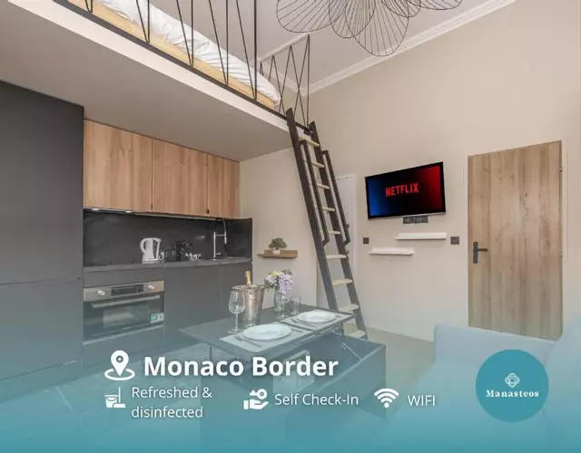 5mn Monaco - Coquet studio avec coin nuit - DQ