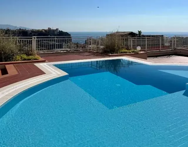 Charmant studio, piscine, vue mer proche Monaco
