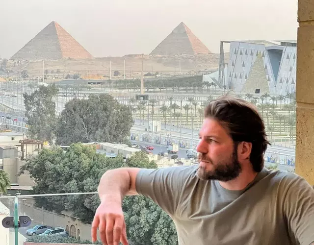 Asia Grand Museum & Pyramids view