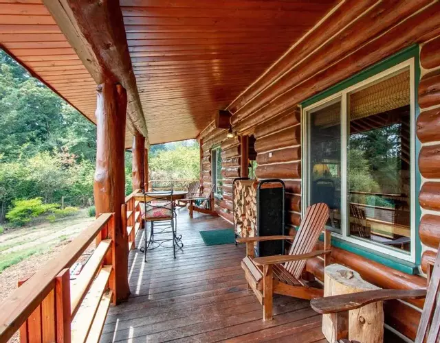 The Log Cabin home