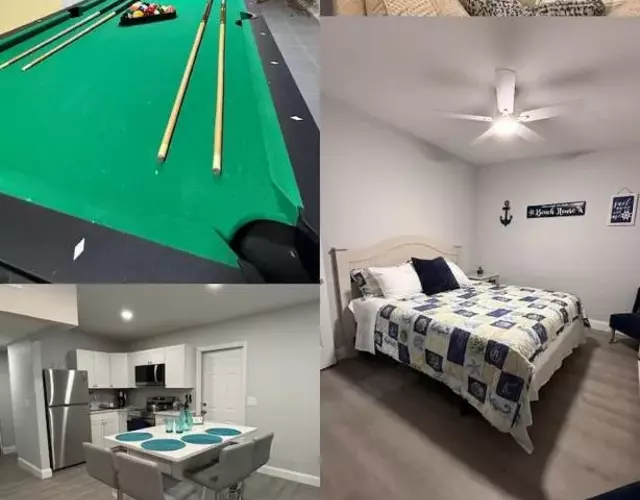 Dolphin Cove 1 block from the Beach