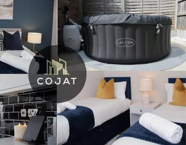 Cosy Luxe 3Bed Retreat Hot Tub BBQ Parking Near Town Perfect for Contractors Families Short & Long Stay