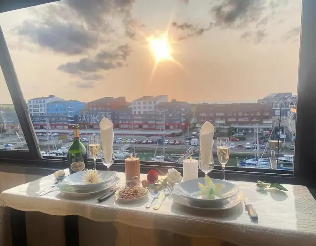Vue sur la marina-6 pers à Courseulles sur Mer
