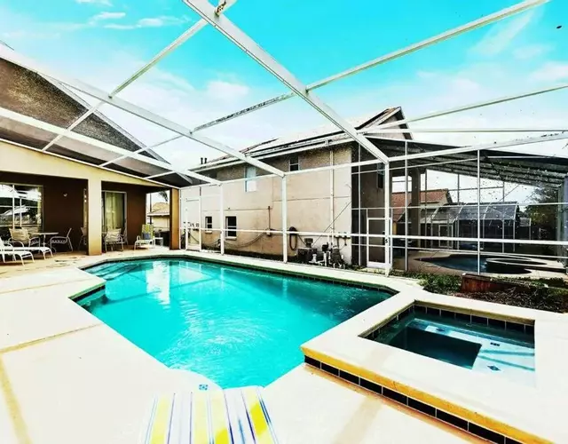 Spacious Disney Themed 5Bed Villa! Private Heated Enclosed Pool/Spa/BBQ!