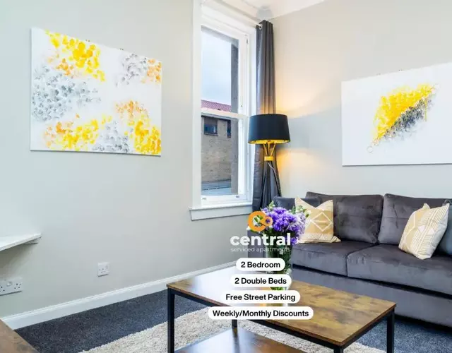 Court Street by CENTRAL SERVICED APARTMENTS - 2 Bedroom - Ground Floor - Modern - Sleeps 4 - 2 x Double Beds - Free Street Parking - Fully Equipped - Short & Long Term Stays Available - Contact Us for your Requirements