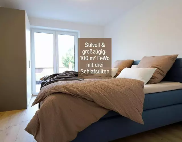 Ferienhaus Höckelheim - FeWo Blaue Lagune - neu, modern & geräumig - 100 qm - 3 Schlafzimmer - bis 6 Gäste, Babies reisen gratis - Garten, Grill & Terrasse - Fußbodenheizung - Smart-TV - Küche mit Backofen, Spülmaschine & Toaster - nahe Göttingen