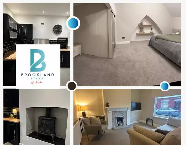 Three Bedroom House by Brookland Stays Serviced Accommodation Short Lets Manchester with Free WiFi