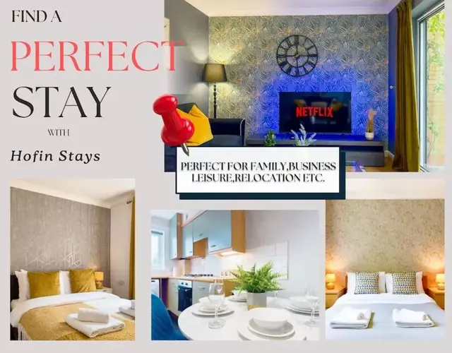 Last-Minute Specials l Modern 2 Double Bed Apartment for 5 Guests l Hofin Stays Short Lets & Serviced Accommodation