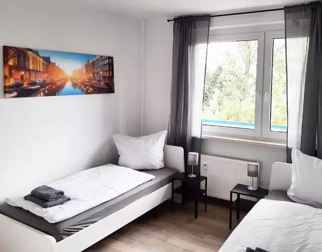 Top Monteurwohnungen Halle, Einzelbetten, Küche, Nähe Leuna & Schkeuditz