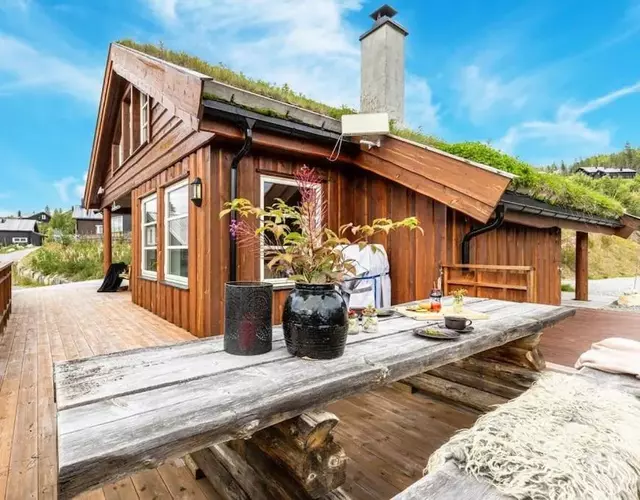 Family-friendly cabin at Hemsedal w sauna, skiing & golf at your doorstep