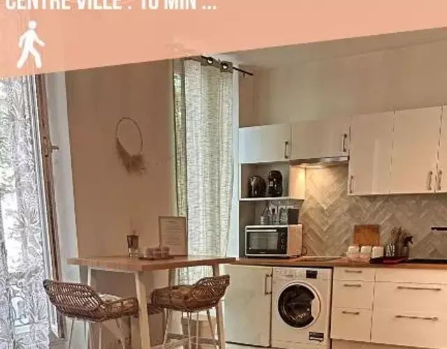 Grand T1 de 38 m2 au design épurée