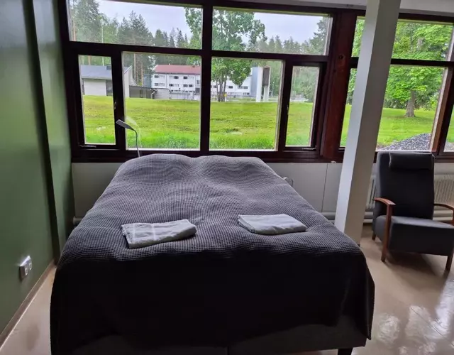 NATO bunker with nice bed and appliancies