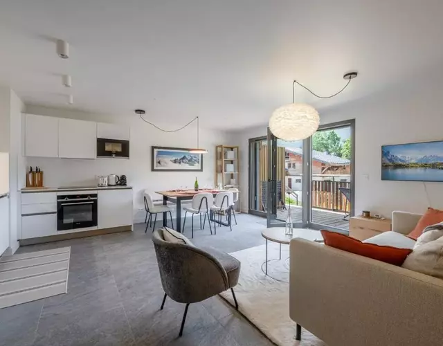 Appartement moderne avec terrasse, vue sur Mont Blanc - FR-1-343-265