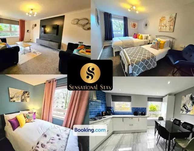 Lovely 3 bedroom Apartment By Sensational Stay Short Lets & Service Accommodation with 6 beds