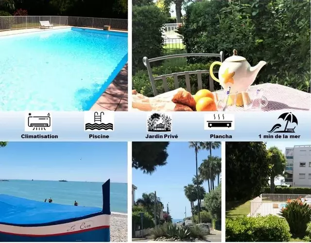 Rez de jardin en bord de mer