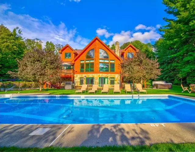 Most Luxury 7000 Sq ft Log Estate with Pool Hot Tub Sauna