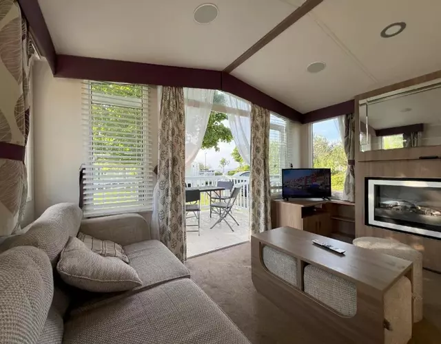 Caravan at Seton Sands, near Edinburgh and Berwick