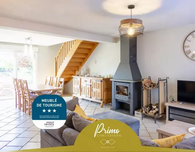 La Sandillonnaise - Maison 5 chambres à seulement 15 minutes d'Orléans et 20 mn de la Ferté St Aubin et de Châteauneuf sur Loire