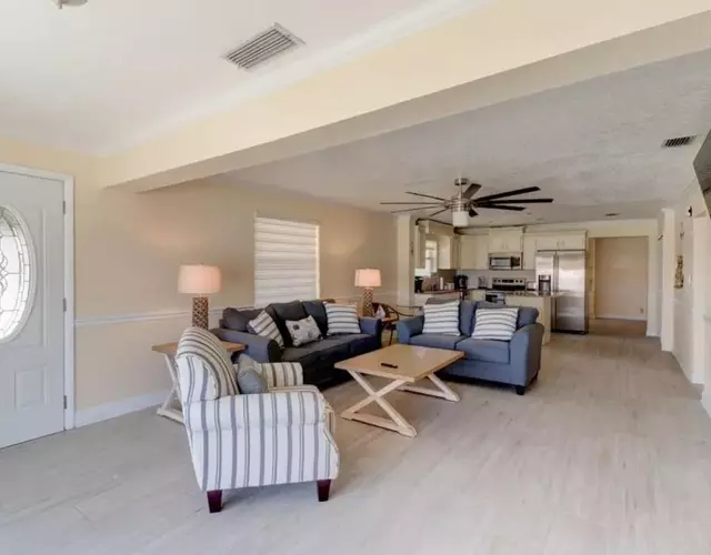 3 bedroom 2 bath home walking distance to beach