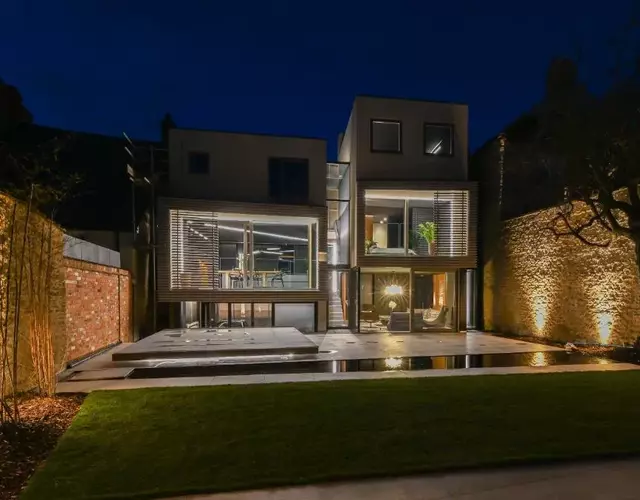 Contemporary home in historic town