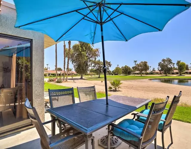 Patio, Grill and Resort Perks Palm Desert Home