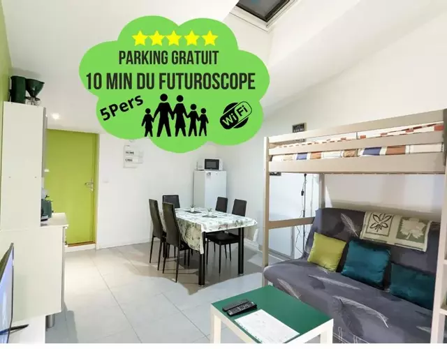 Appartement entier meublé à Beaumont proche Futuroscope et Poitiers Technopole