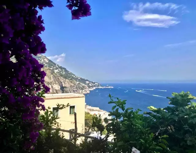 Monicas garden and the Sea