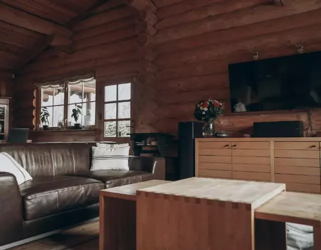 Fjordhygge - Authentic wood log cabin summerhouse near water, fjord and forest