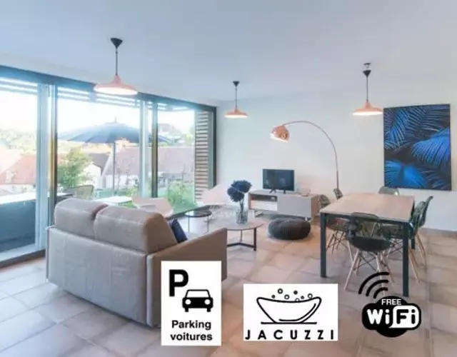 Les Vagues avec Jacuzzi Privatif & Parking Privé