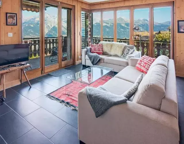 Apt Veysonnaz avec terrasse et vue imprenable