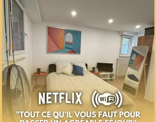 Chaleureux studio Orangerie à Strasbourg