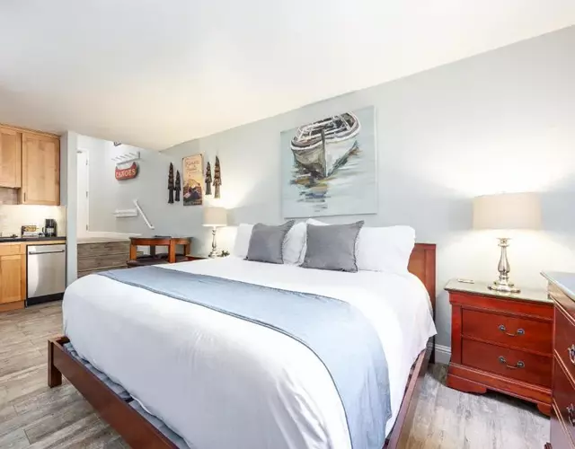 Partial Lake View Stunning Deluxe King Studio #125 at Donner Lake Village