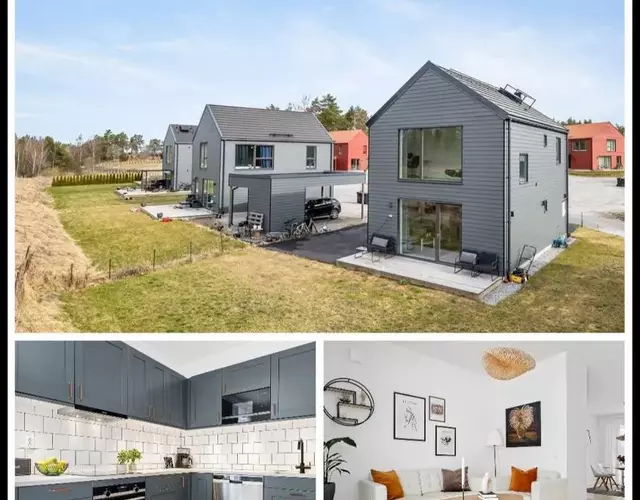Luxurious newly built villa with patio and private parking