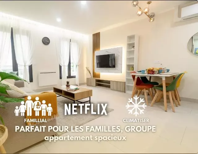 La Confortable - Spacieux T3 familial 6pers - Bonn'appartts-sur-Seine